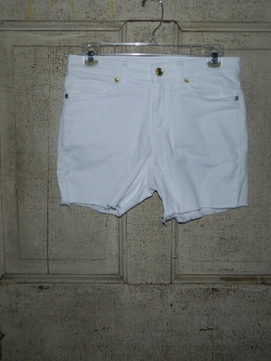 Michael Kors Pants - Michael Kors White Jean Cut Off Shorts Size 4 (L-17)